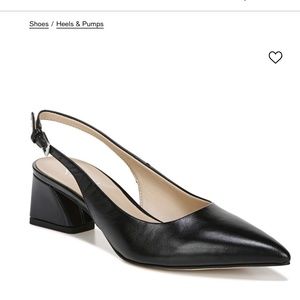 FRANCO SARTO Racer Slingback Pumps Size 9 Black
